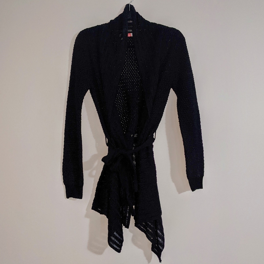 Duster cardigan with belt